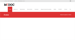 Desktop Screenshot of medoc.com.ro